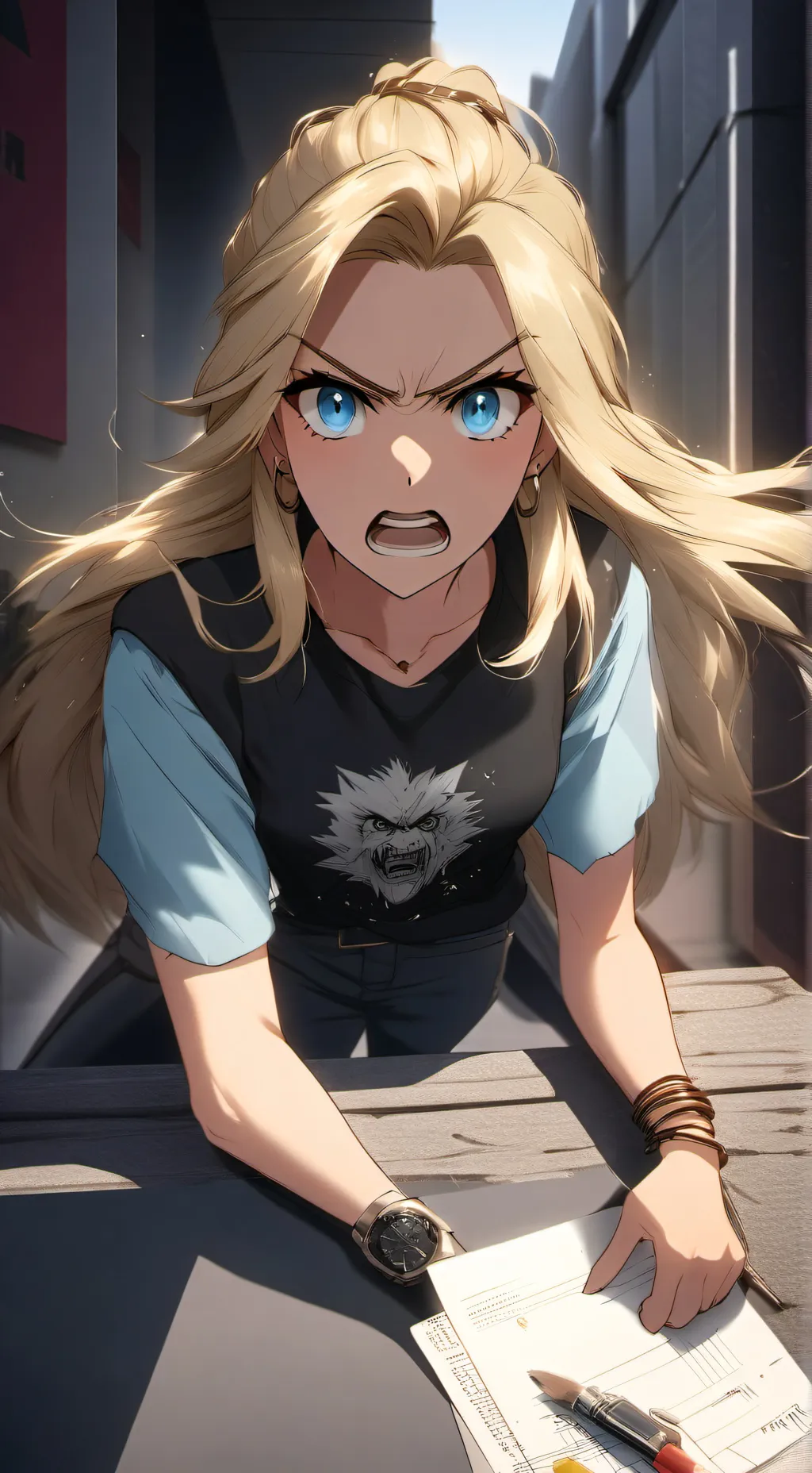 ai character: Karen  background