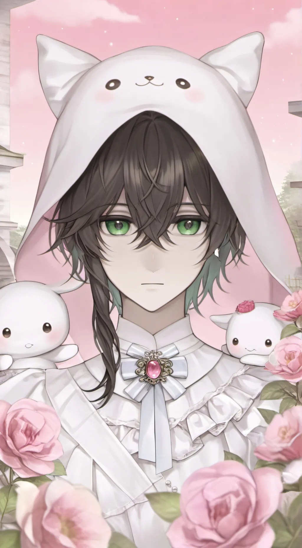 ai character: —M★CARON— background