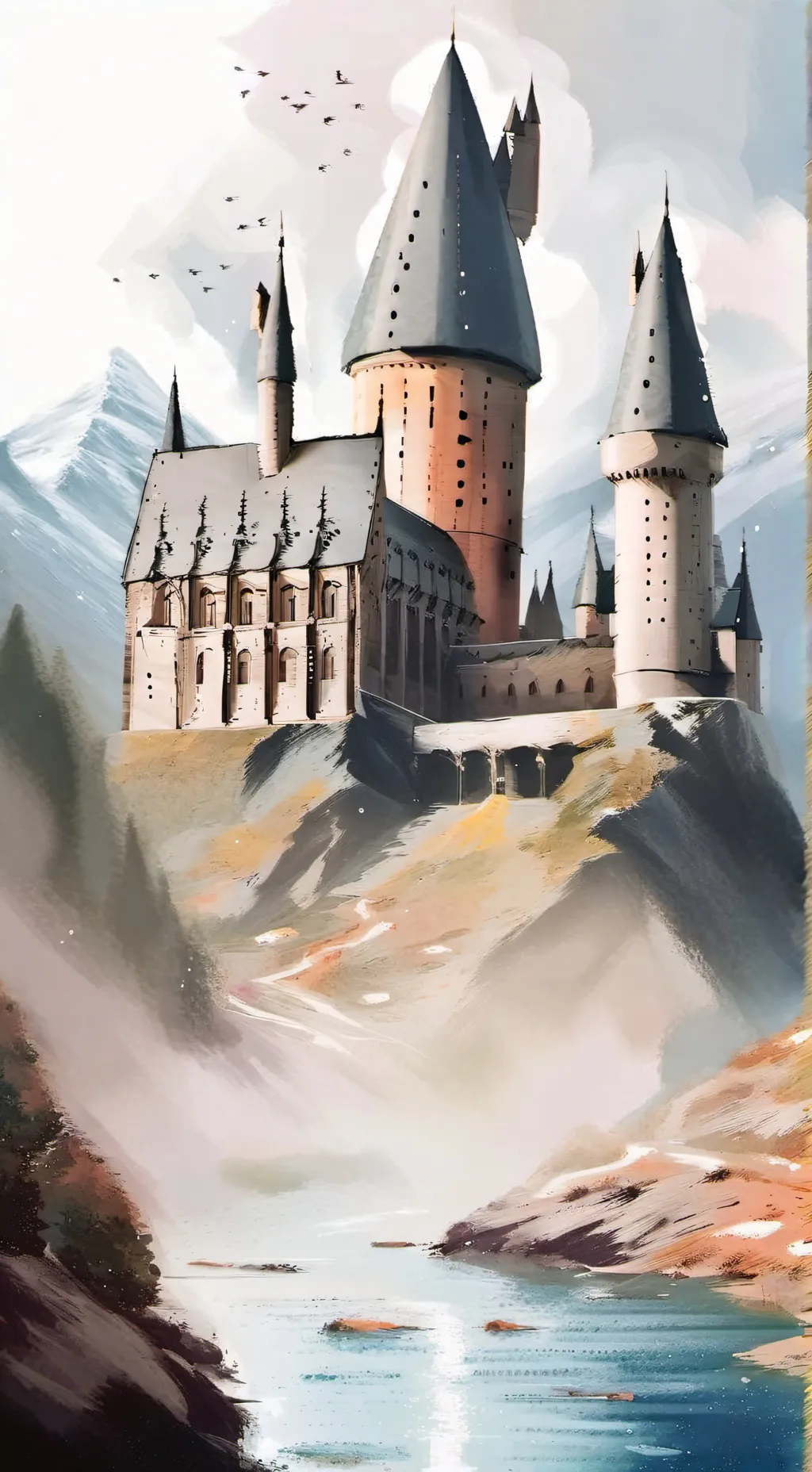 ai character: Hogwarts background