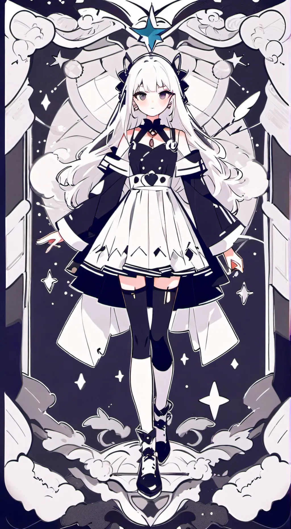 ai character: gray background