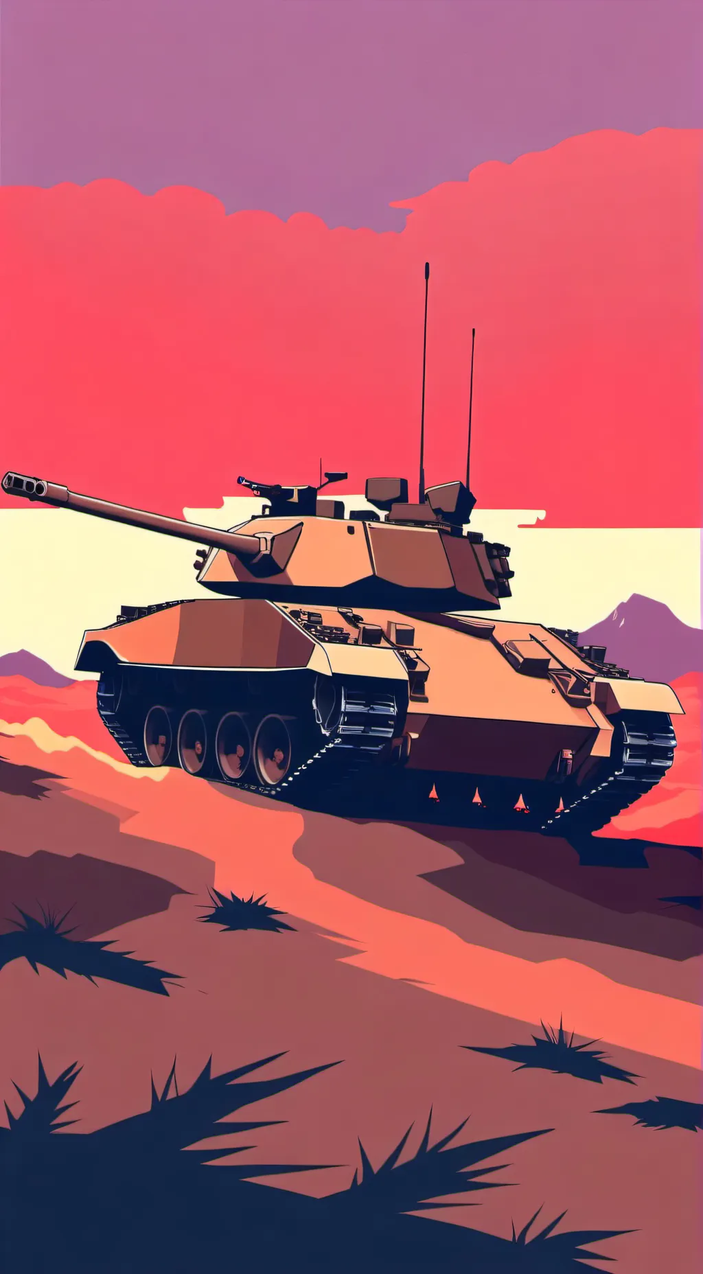 ai character: Tank family! background