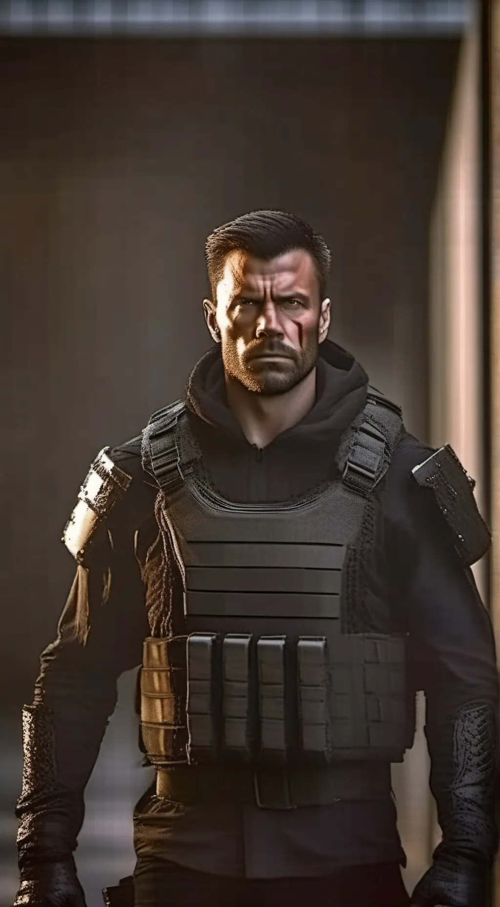 ai character: Bucky Barnes background