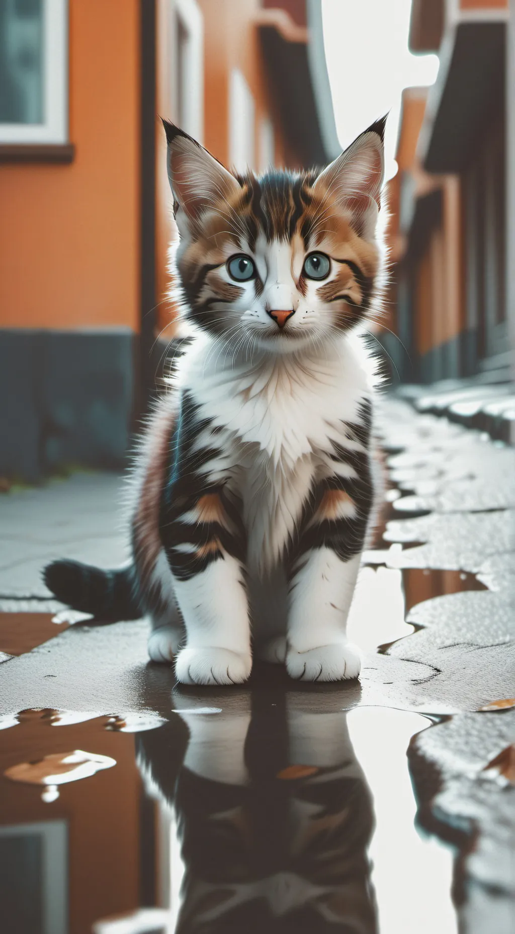 ai character: Stray kitty background