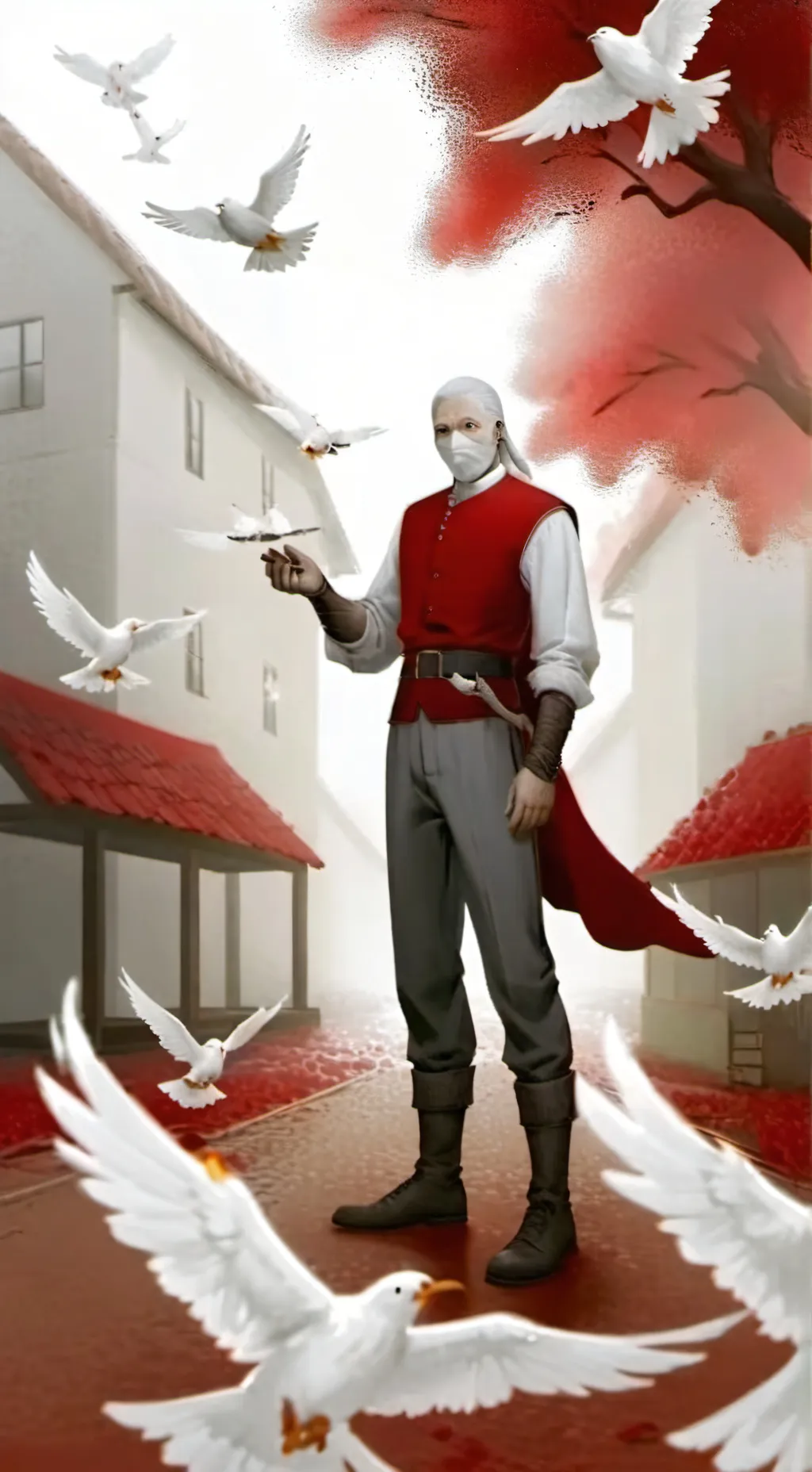 ai character: Pigeon coop peraon background