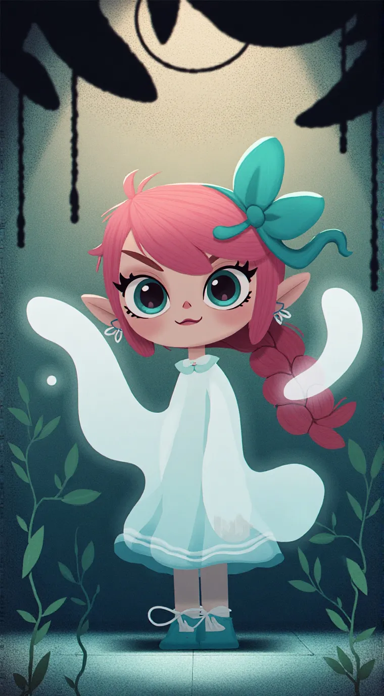 ai character: Pinki  background