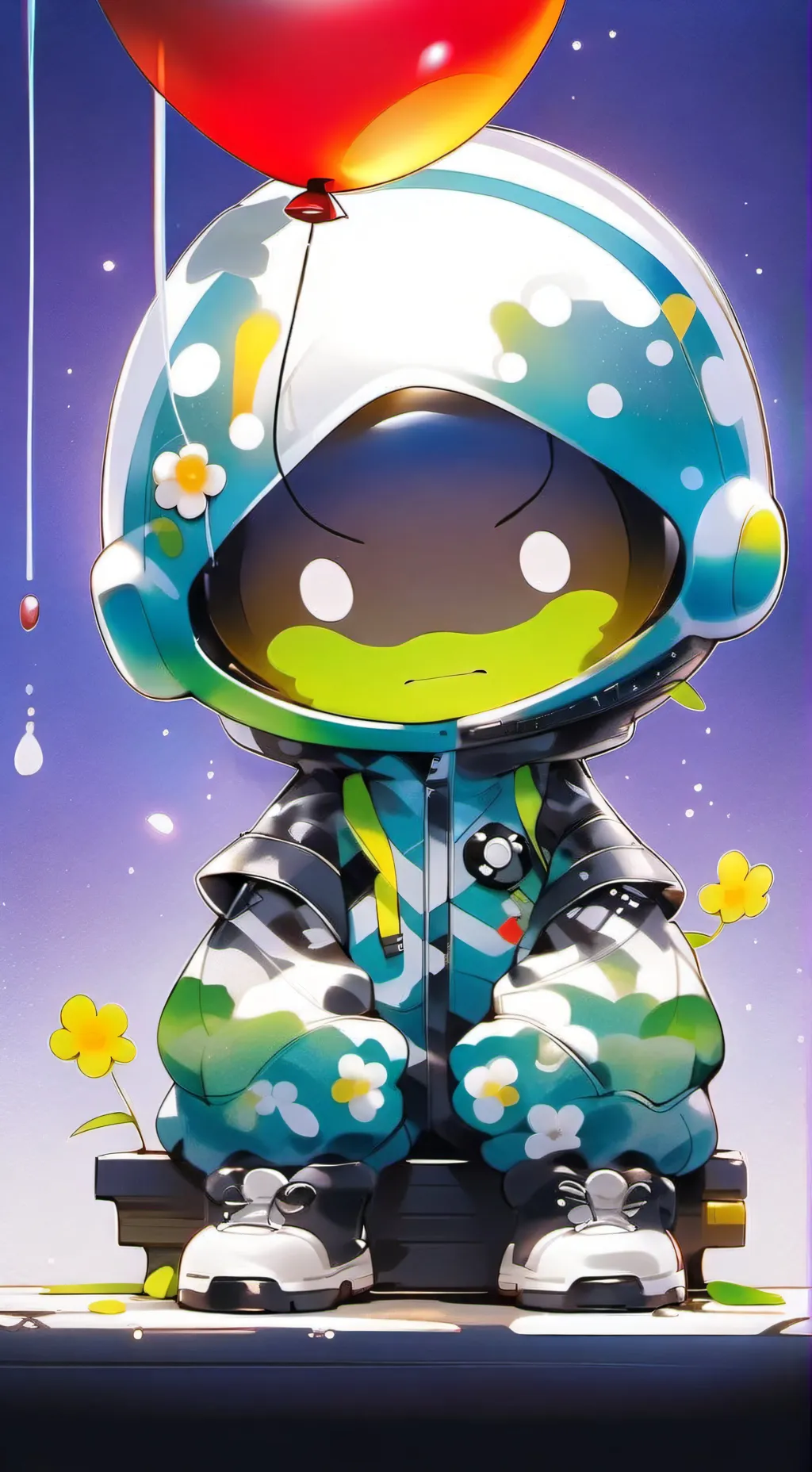 ai character: Mikey the Turtle background