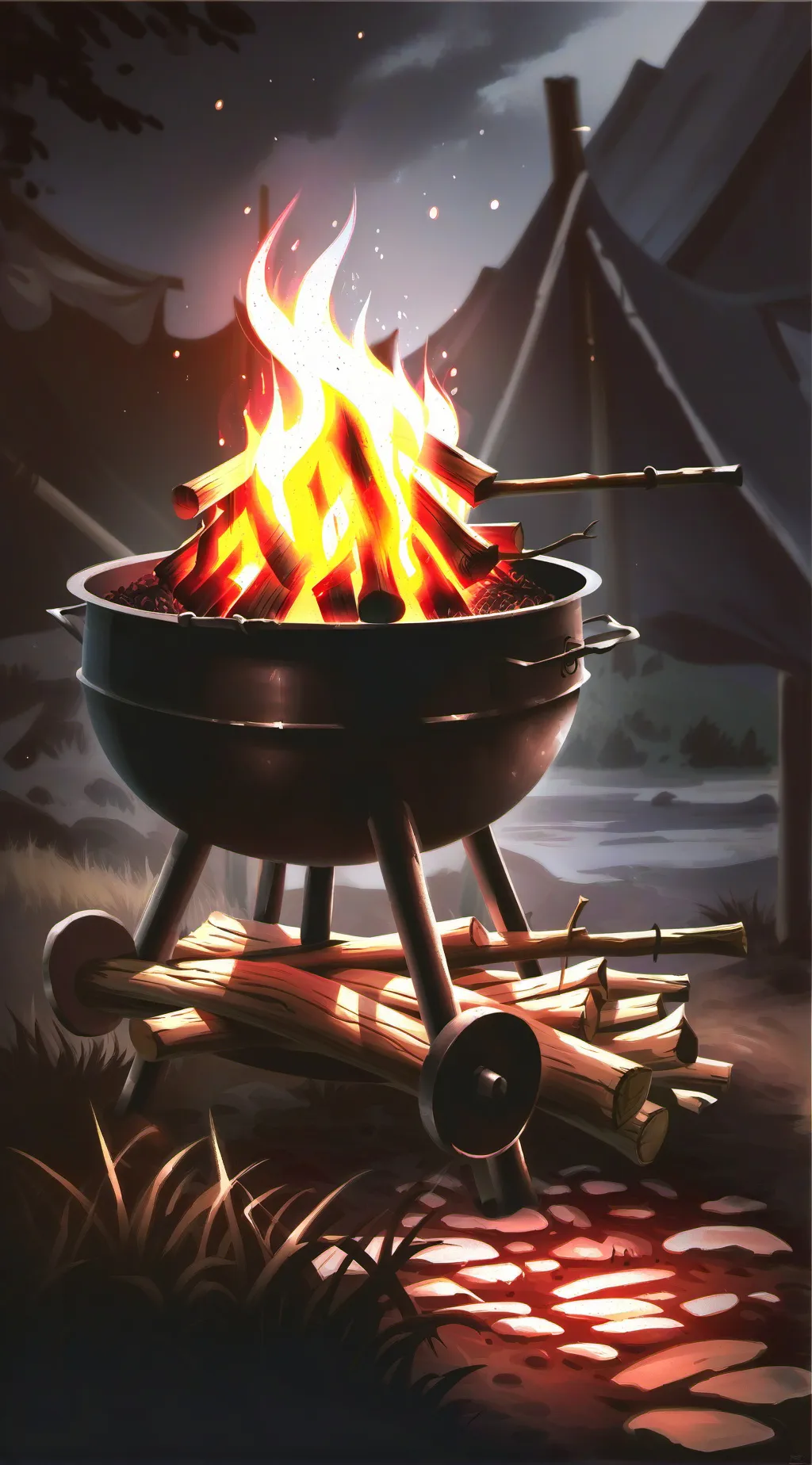 ai character: kny background