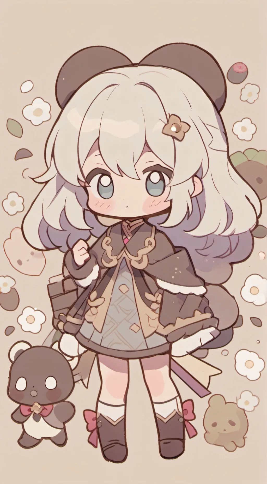 ai character: osito chibi background