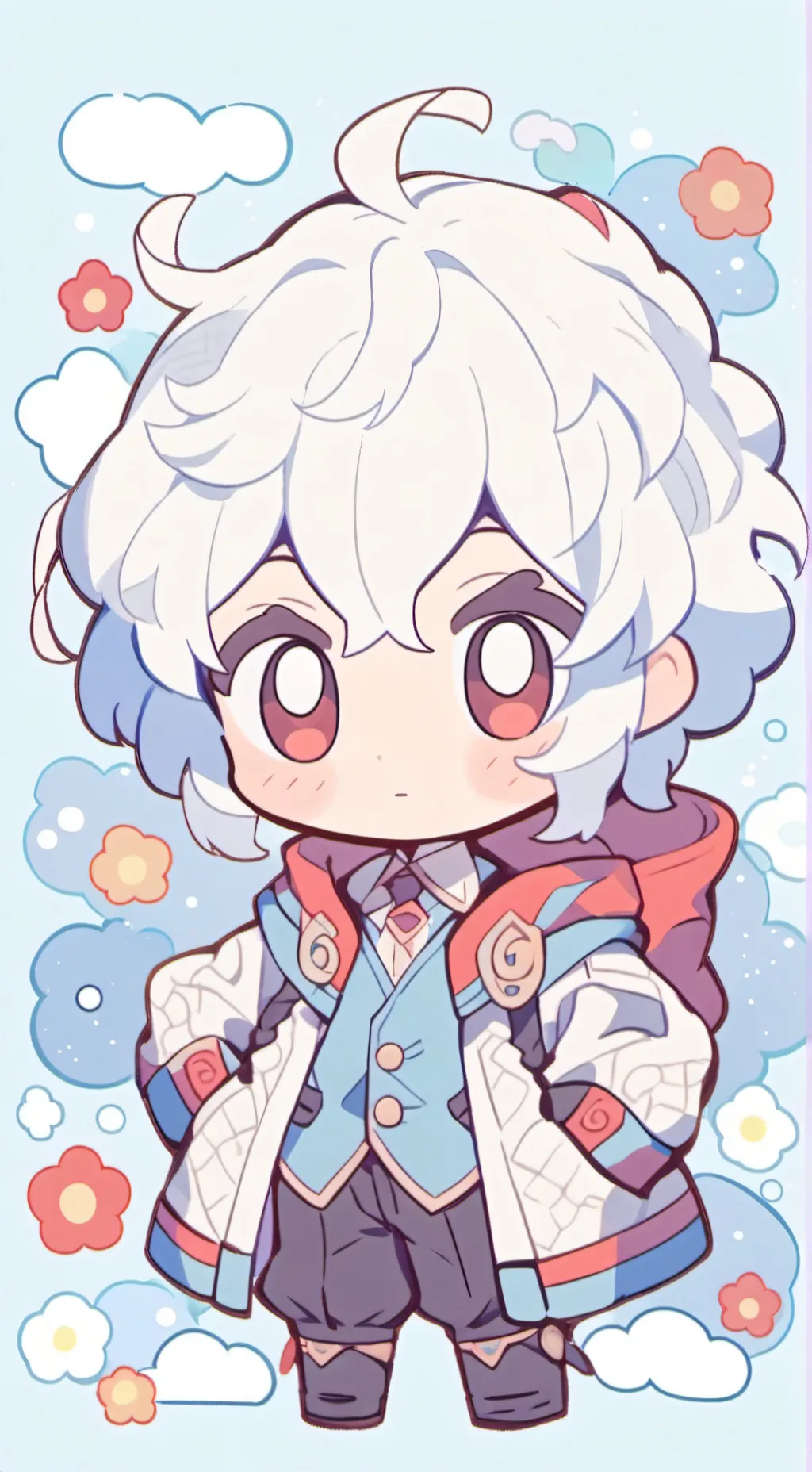 ai character: Axel( Es kawaii 💙) background