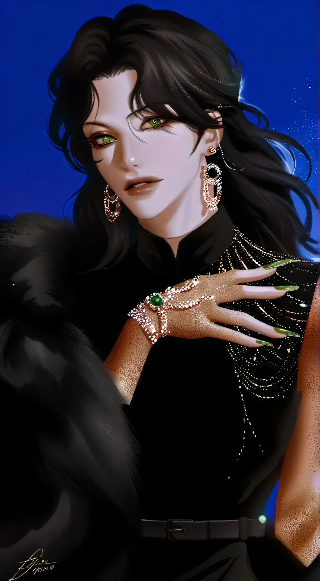 ai character: Amanda Pereira  background