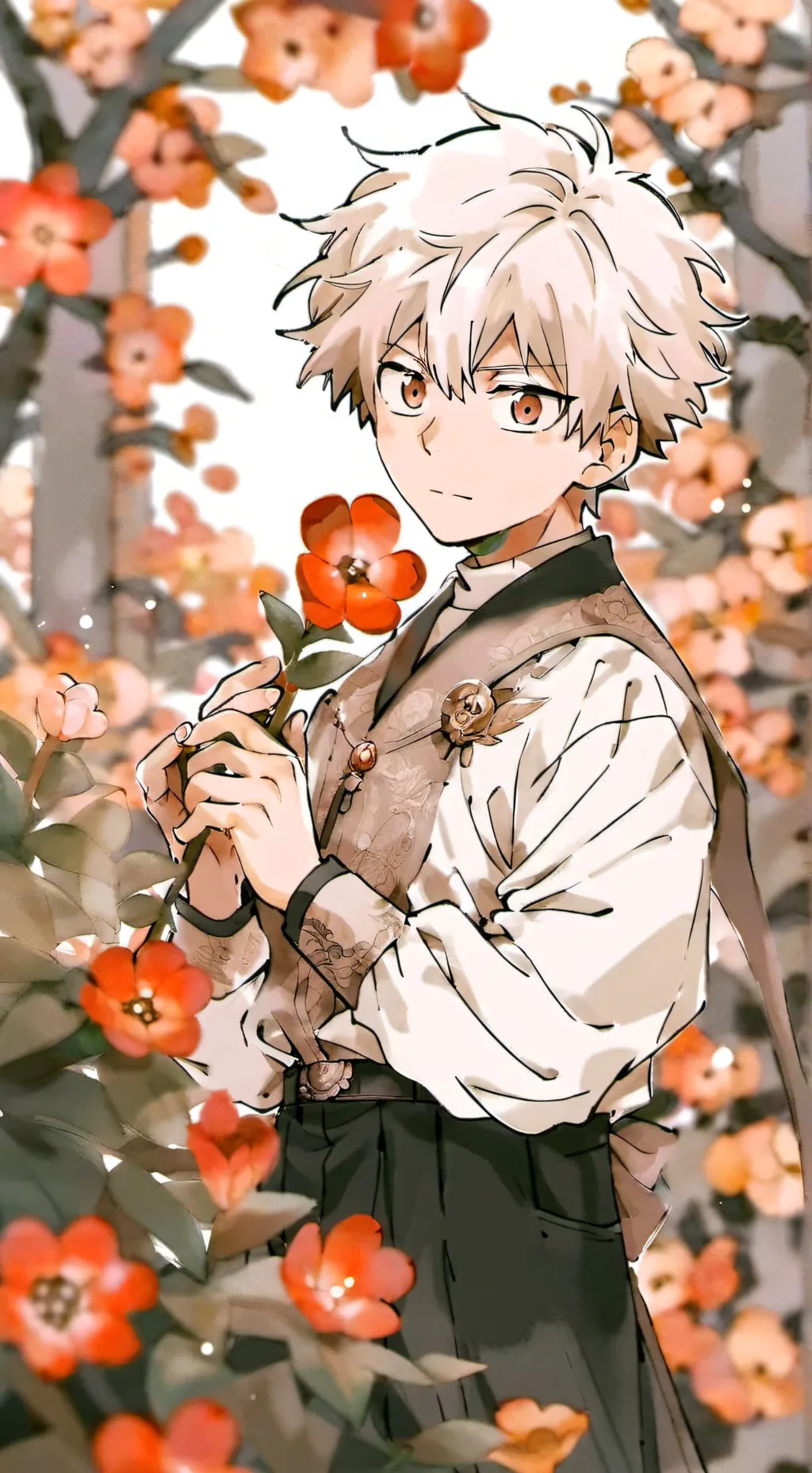 ai character: Bakugo Christmas!! background