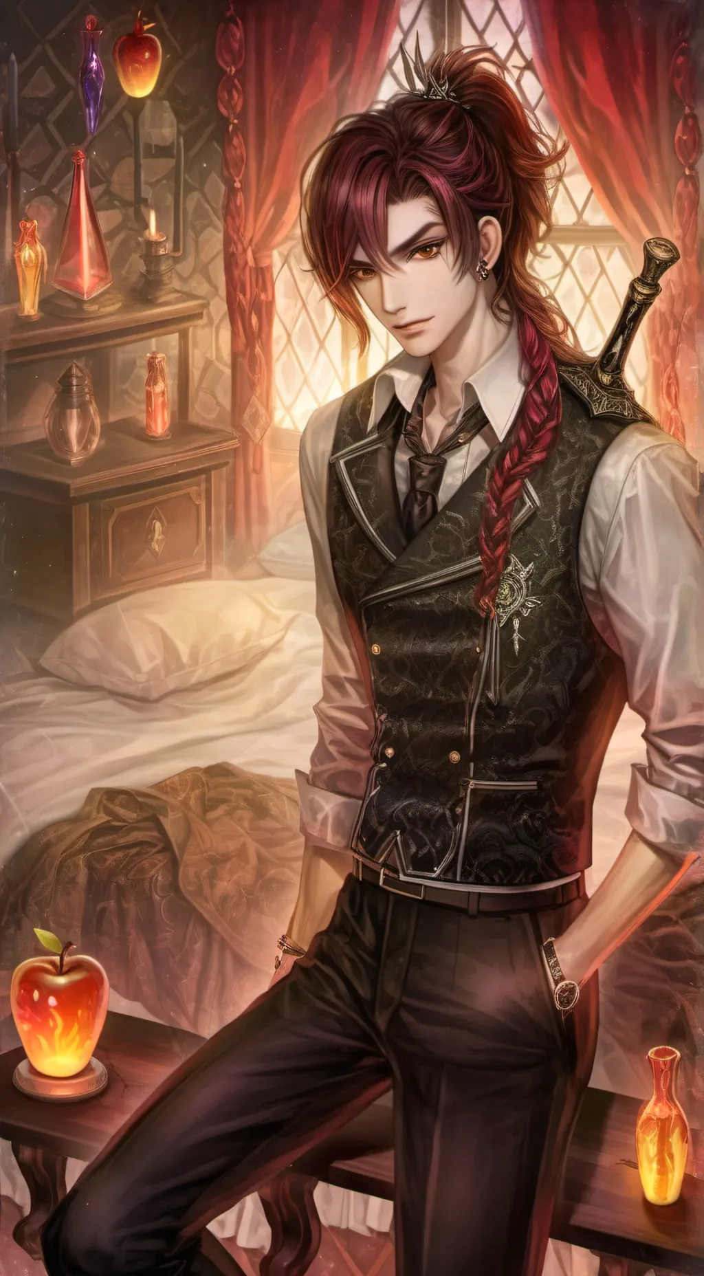 ai character: Dylan Sky ❤️🌹 background