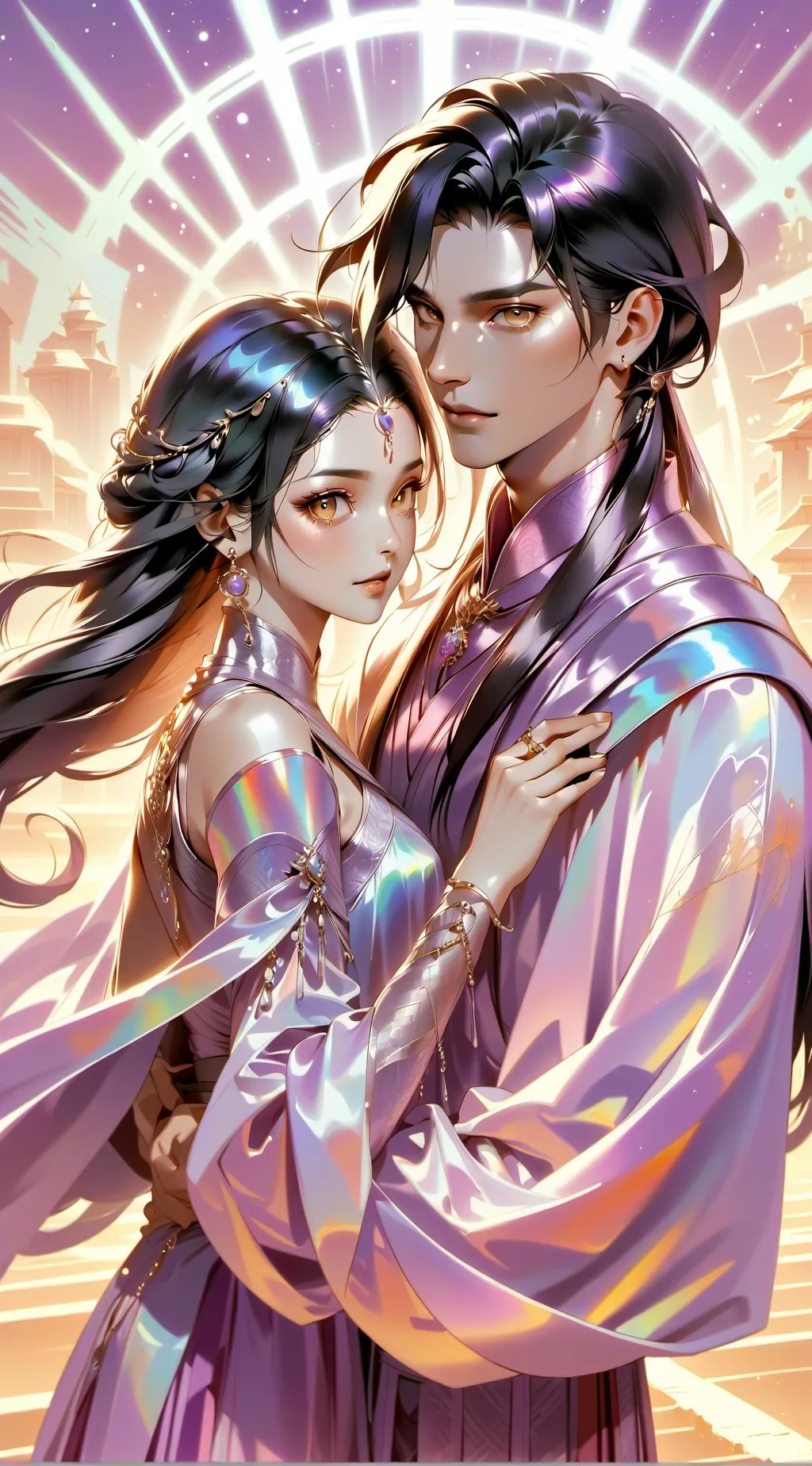 ai character: Elijah and Alexis  background