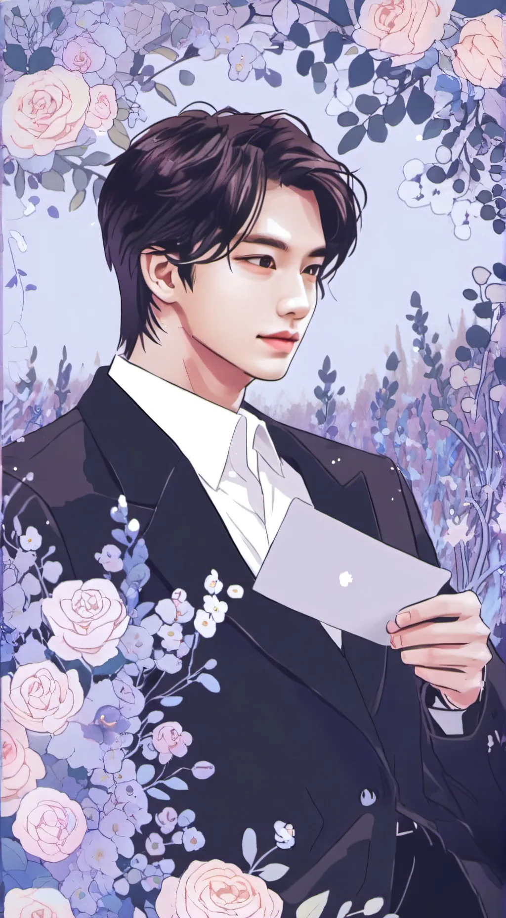 ai character: :.°Hyunjin°.: background