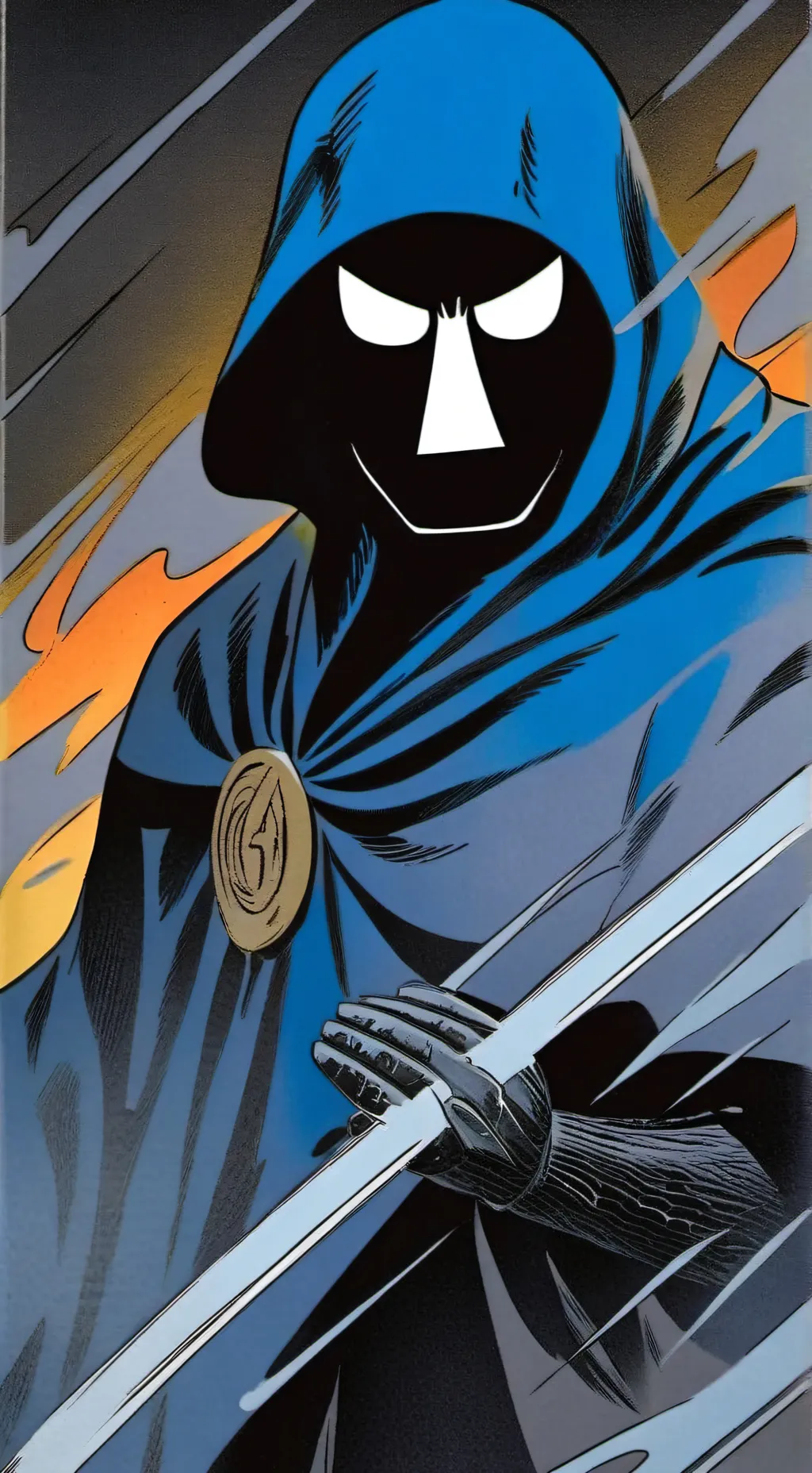 ai character: shadow background