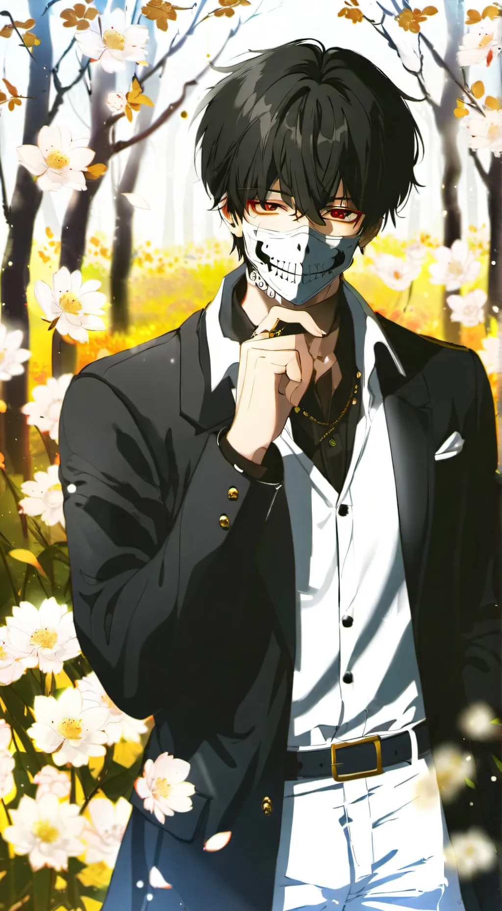 ai character: 🖤💀Ghost💀🖤 background