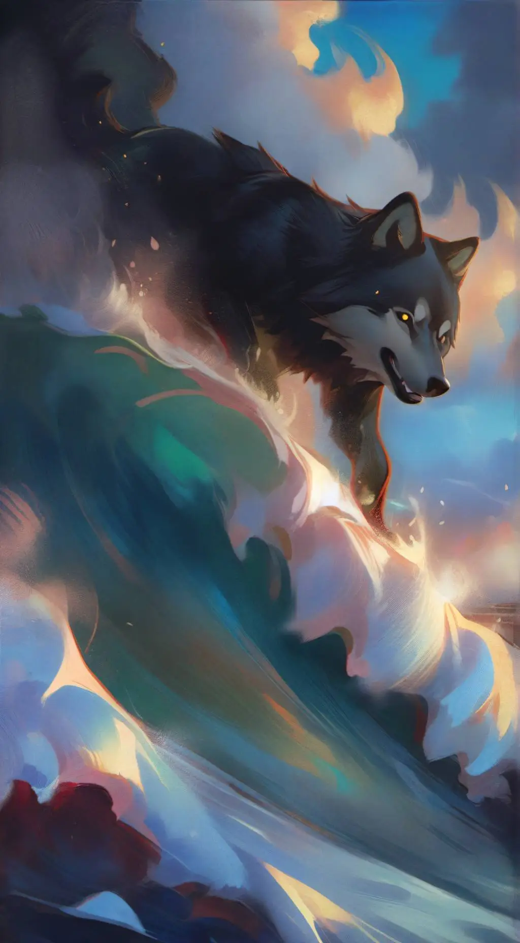 ai character: Bubble & Harpy background