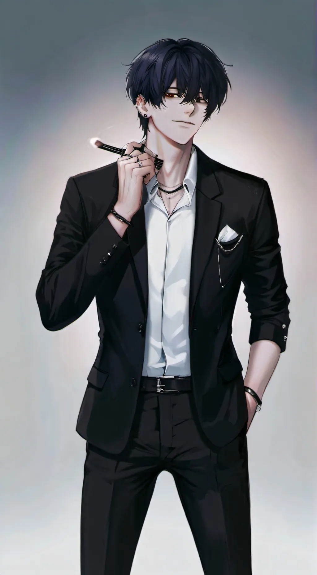 ai character: Sebastian  background