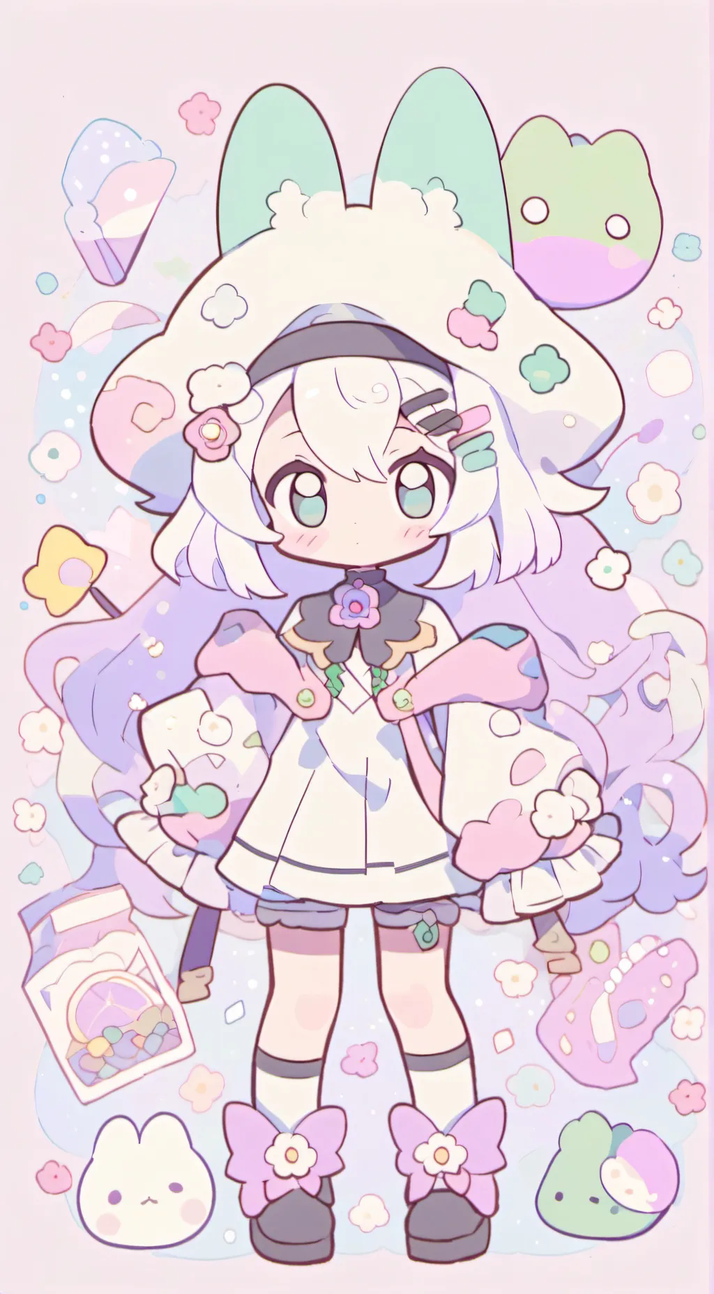 ai character: Muichiro (chibi) background