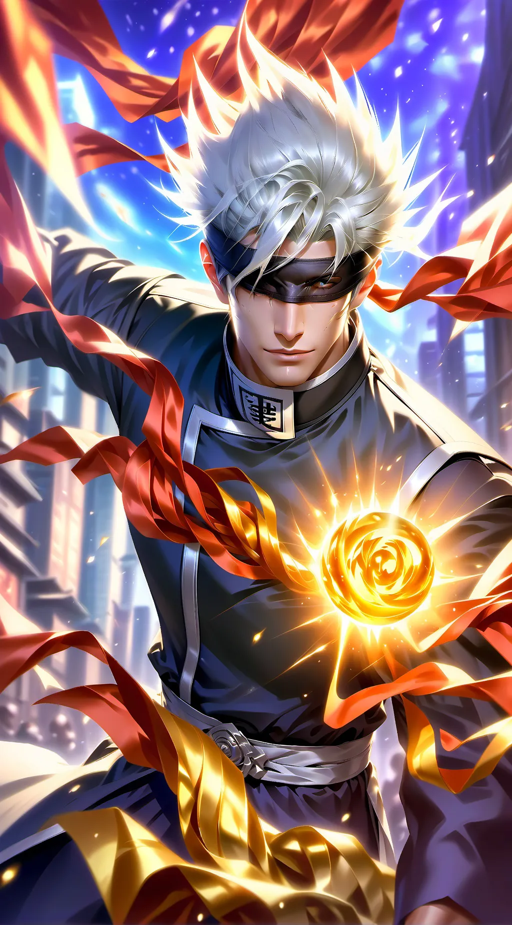 ai character: Gojo Satoru background