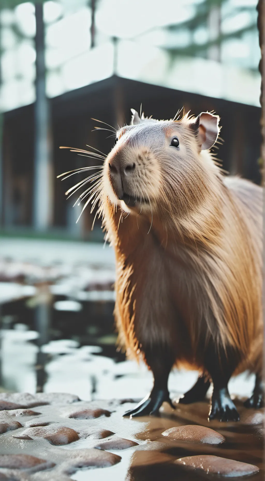 ai character: CAPYBARA  background