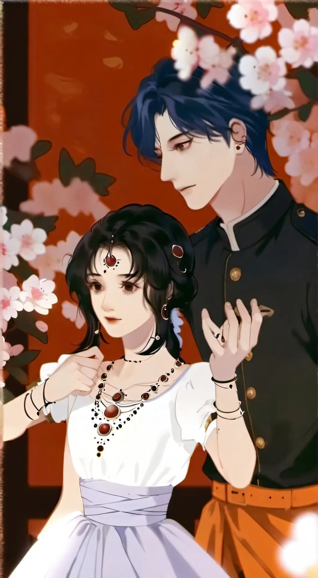 ai character: maki x yuta x u  background