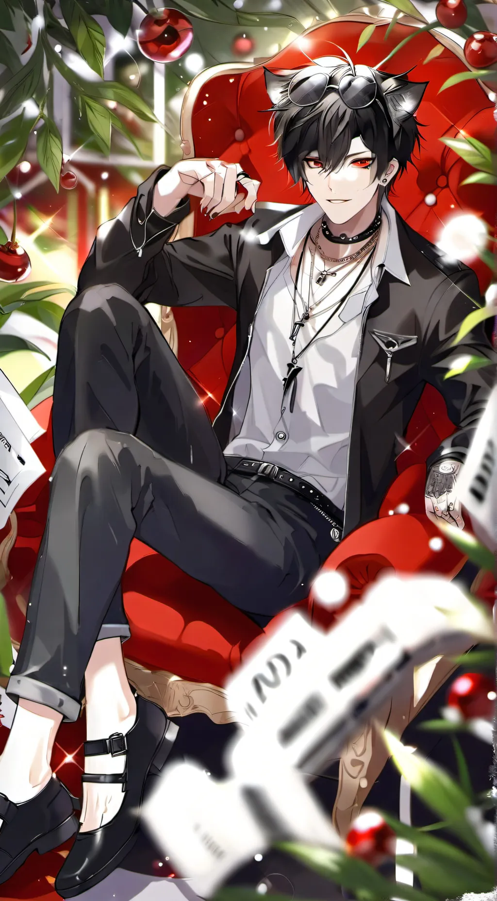 ai character: 🐺noven🐺 background