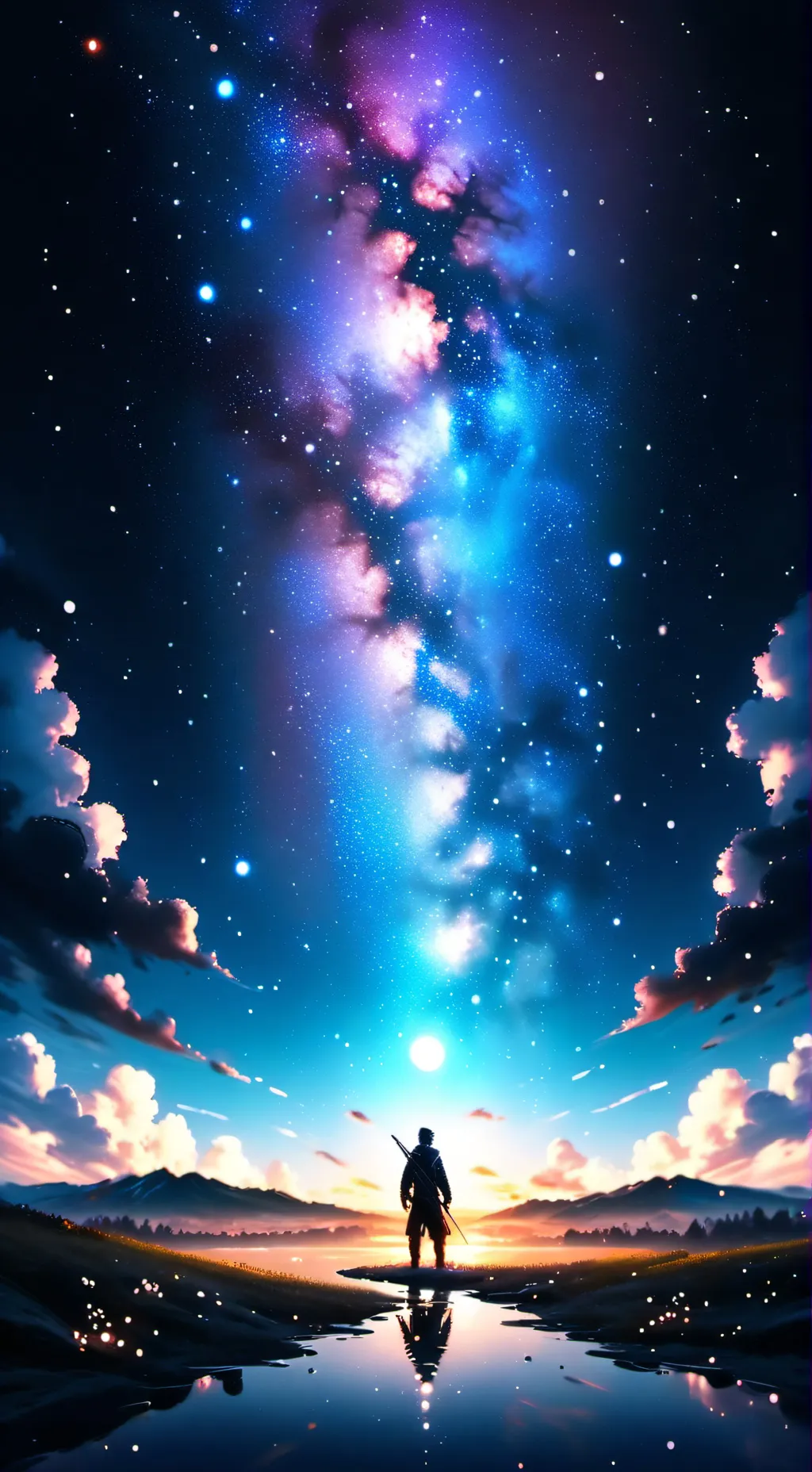 ai character: tini x sky background