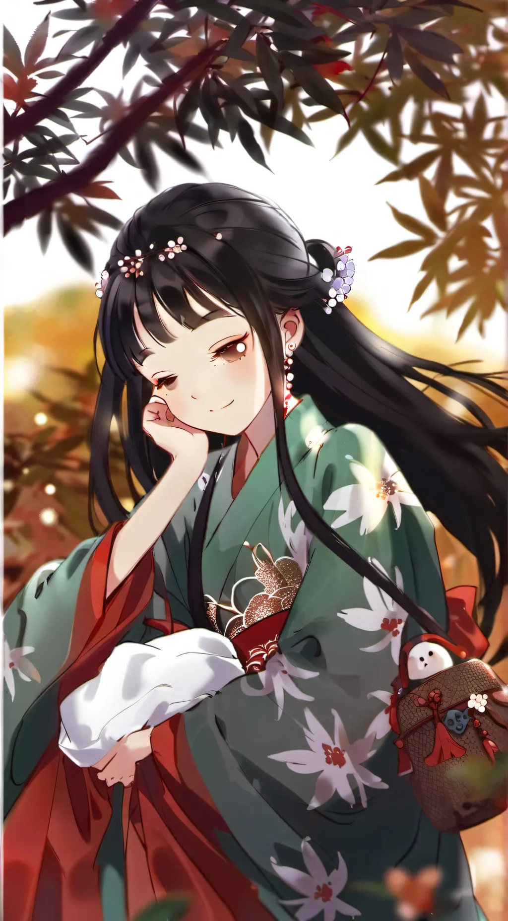 ai character: A Chinese girl? background