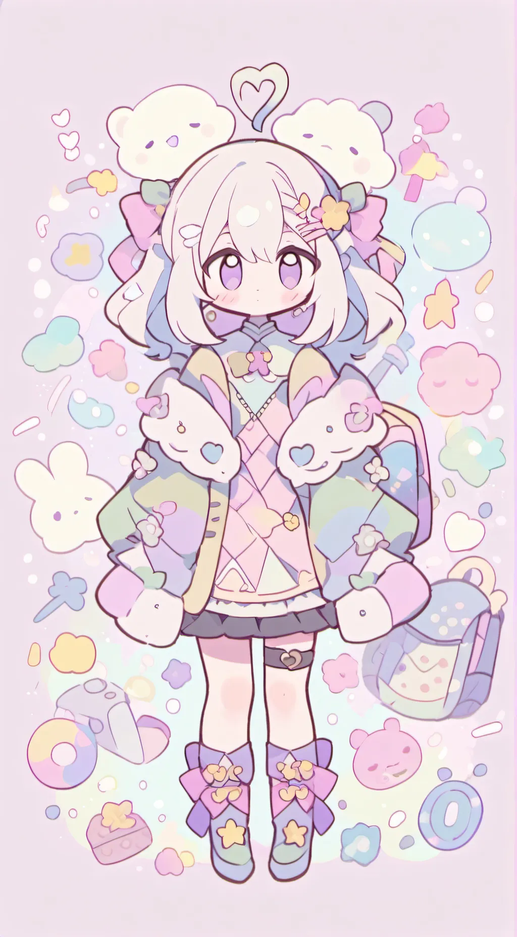 ai character: Dandy  background