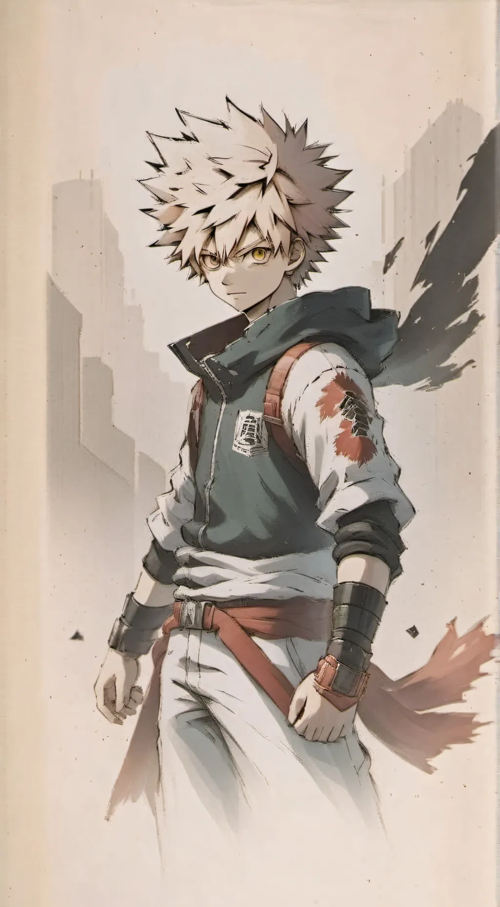 ai character: Katsuki Bakugo background