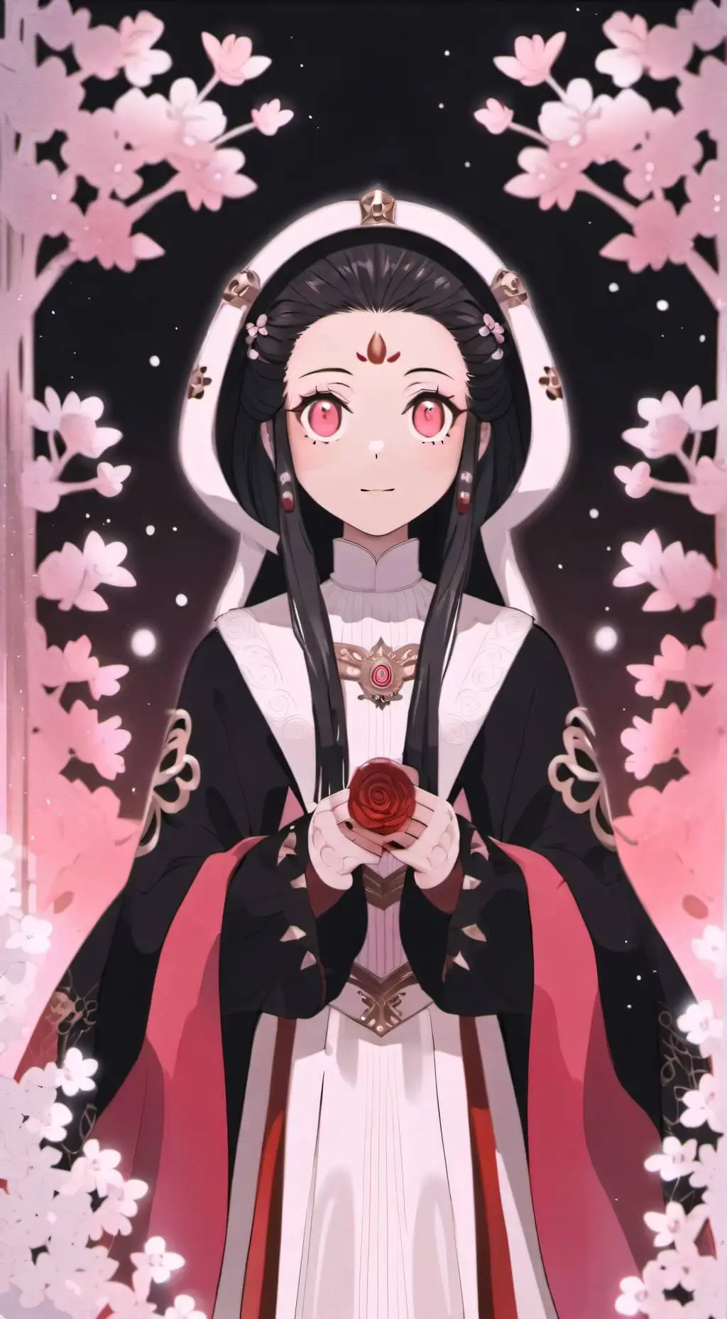 ai character: Nezuko kamado 🩷 background