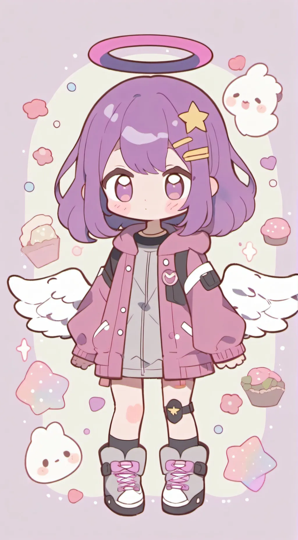 ai character: Hh fallen emily background