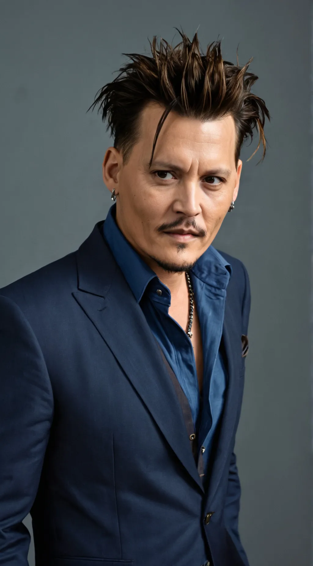 ai character: Johnny Depp  background