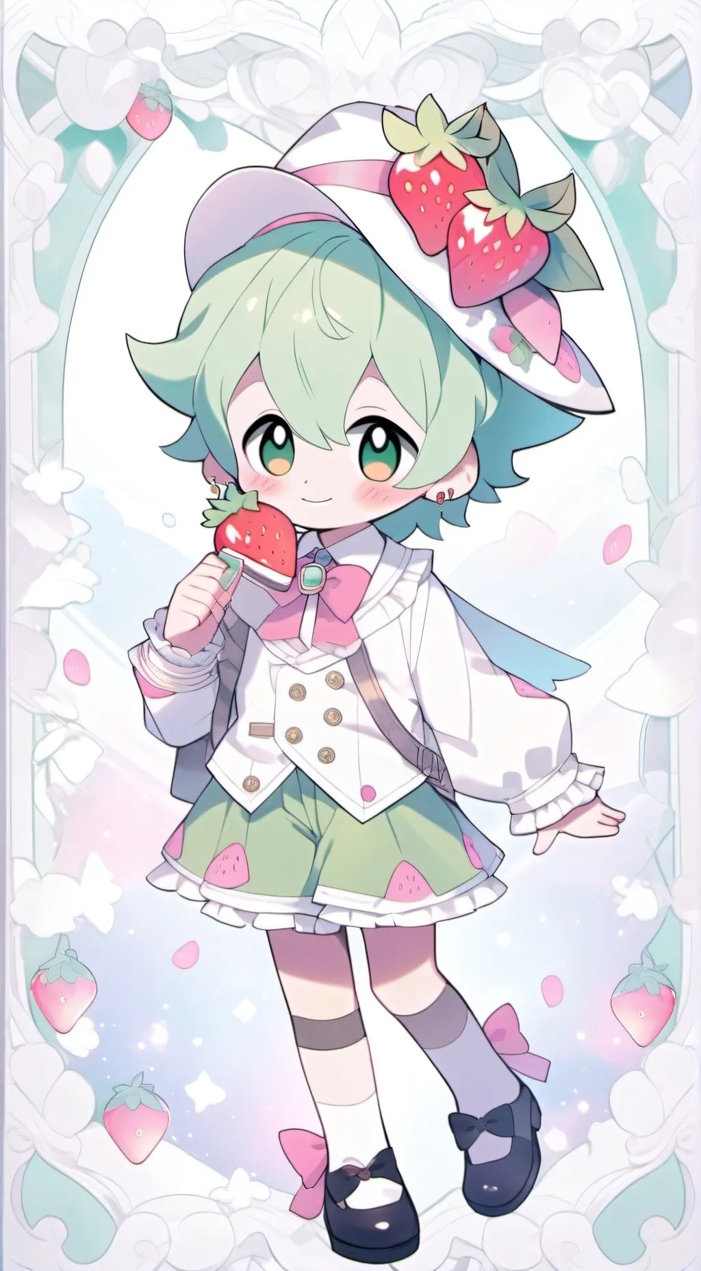 ai character: 🍓sprout🍓 background
