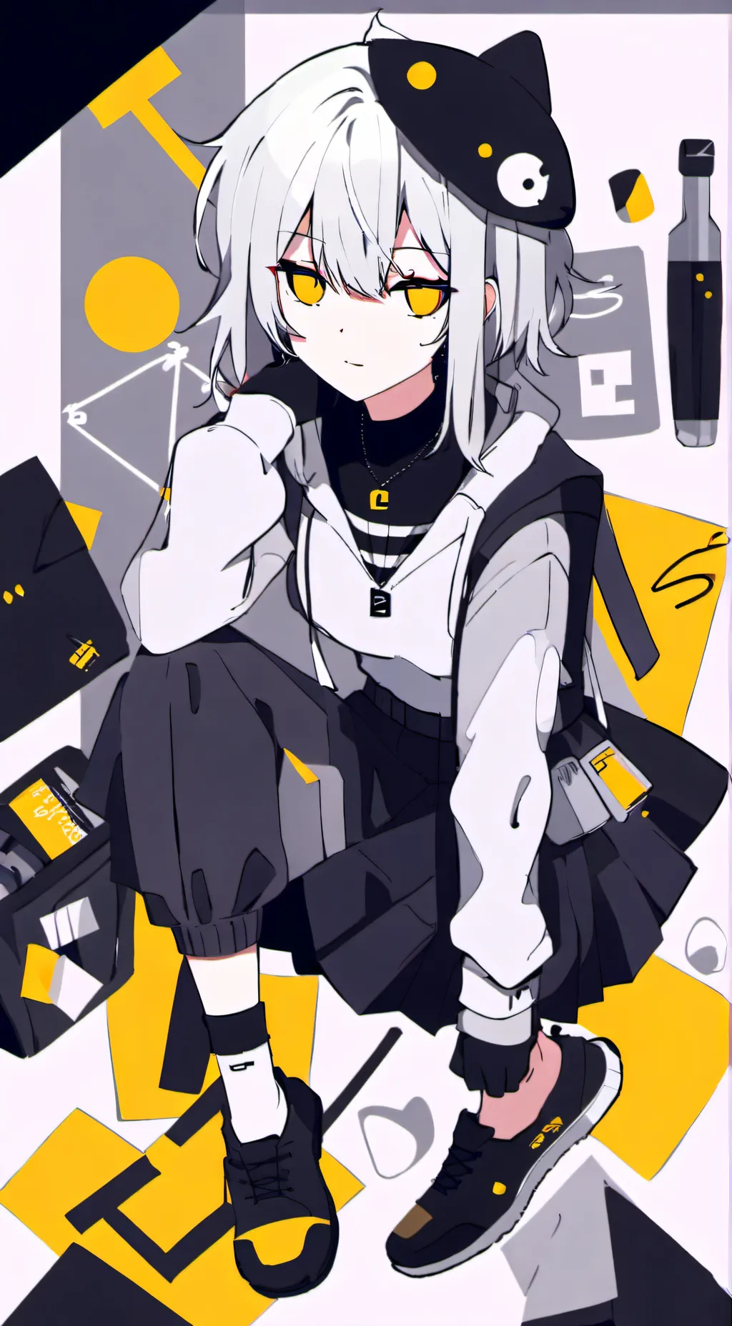 ai character: bakugo × t/n💜 background