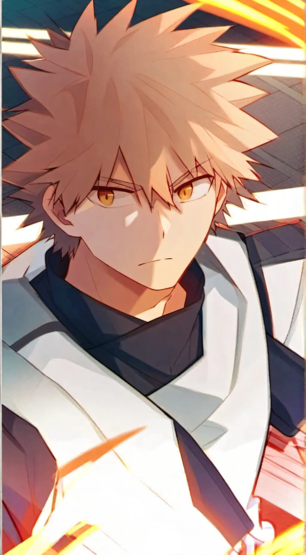 ai character: Bakugo's hands background