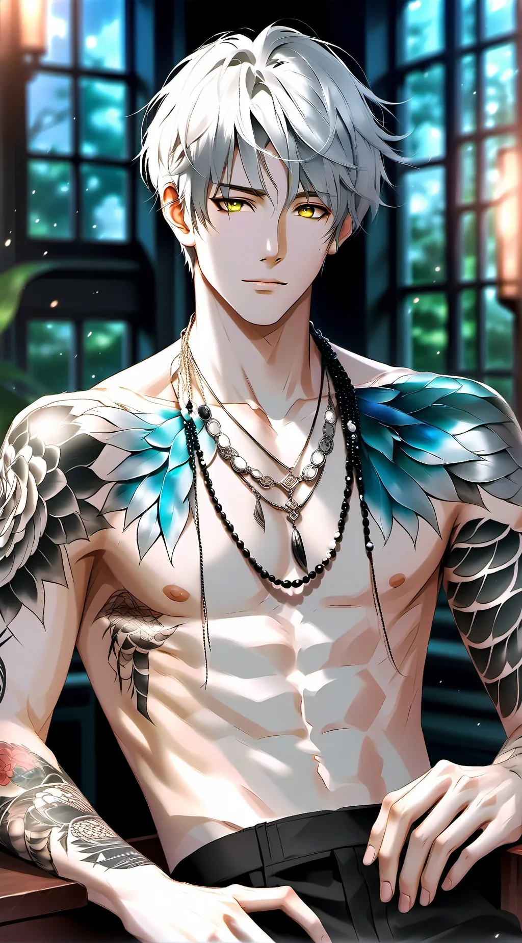 ai character: Handsome Mafia Boss background