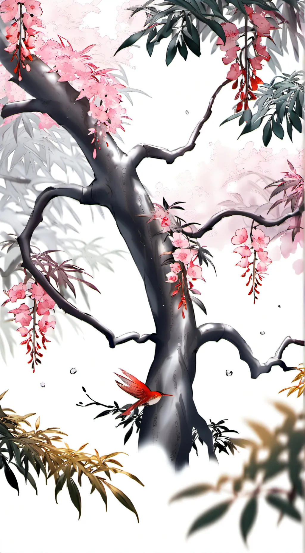 ai character: Beautiful background