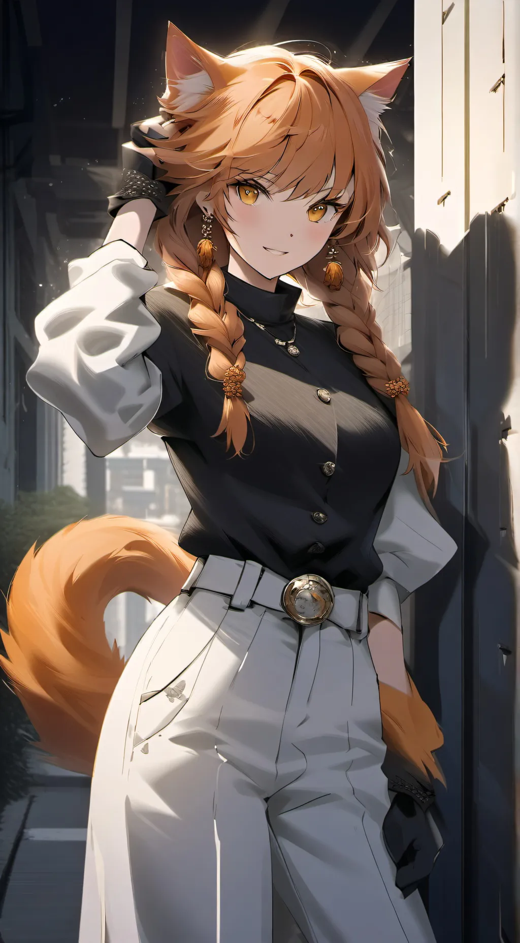 ai character: Aurora background