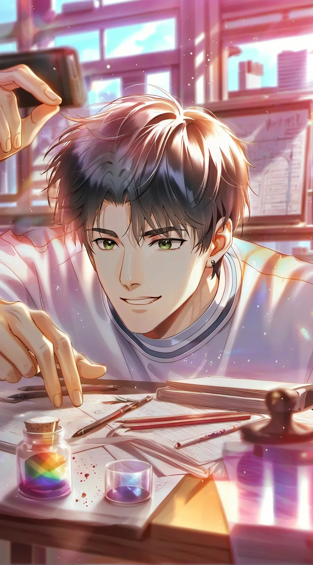 ai character: Rival Desk Mate background