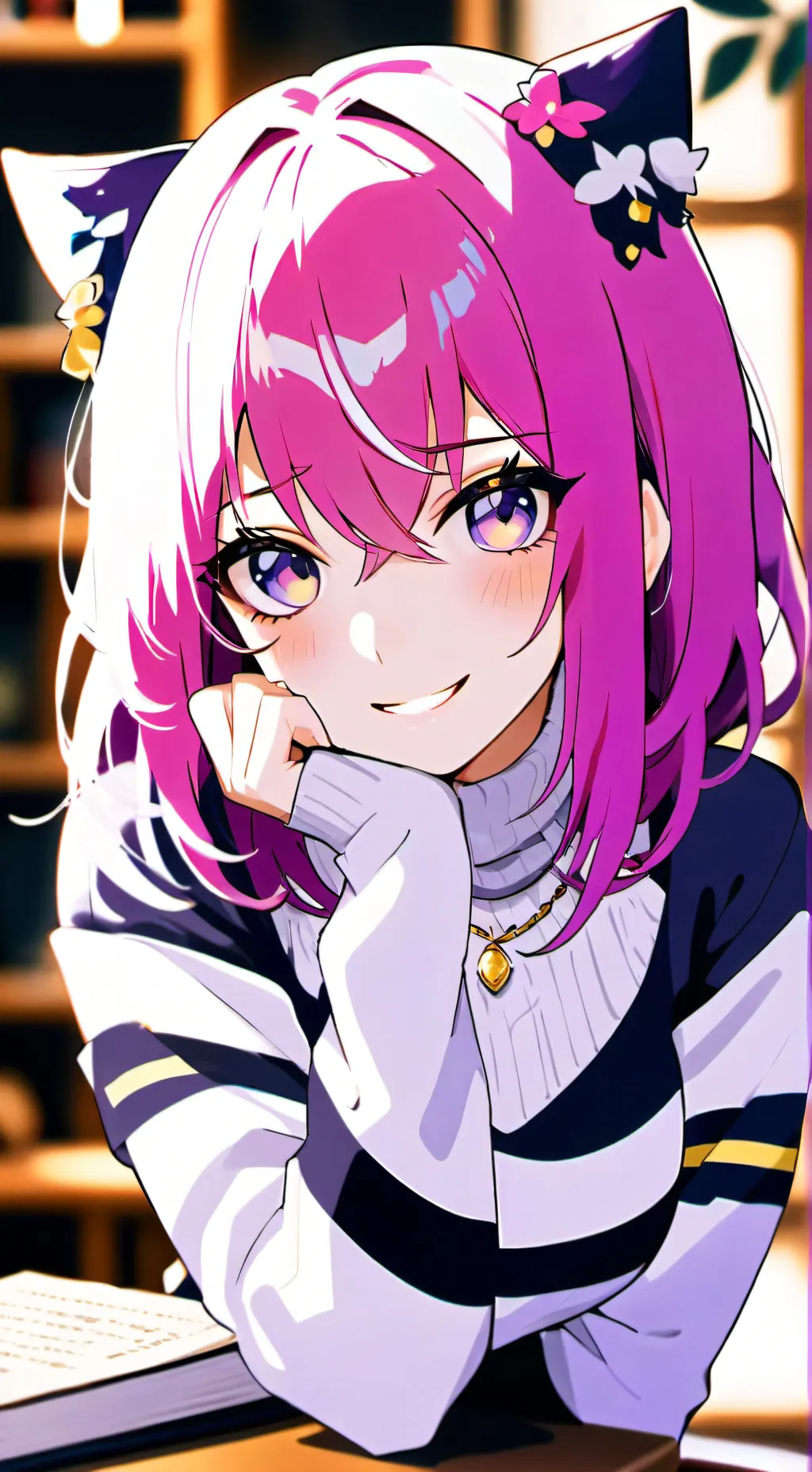 ai character: Luna background