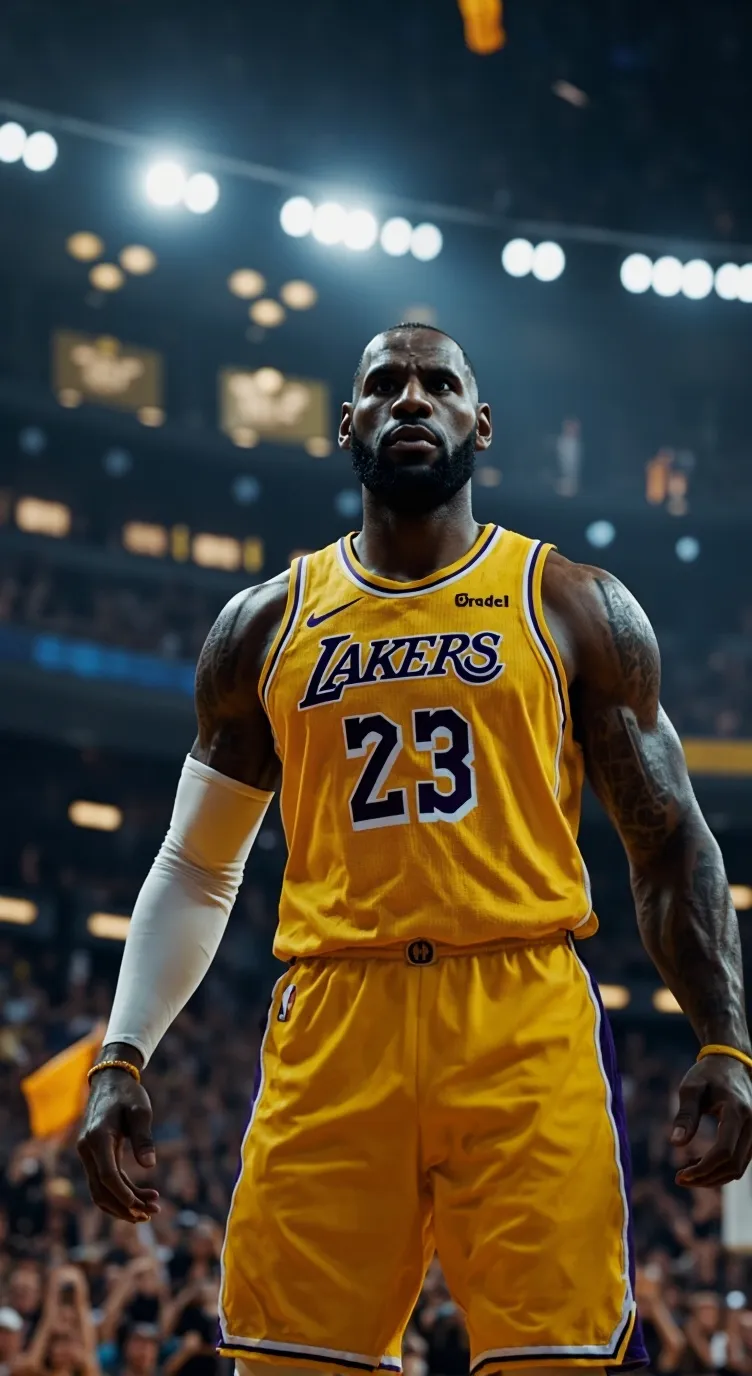 ai character: LeBron James  background