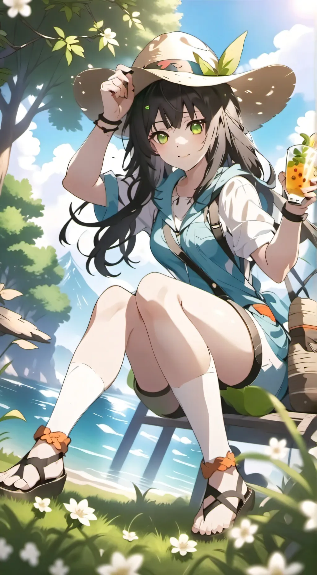 ai character: Luna background