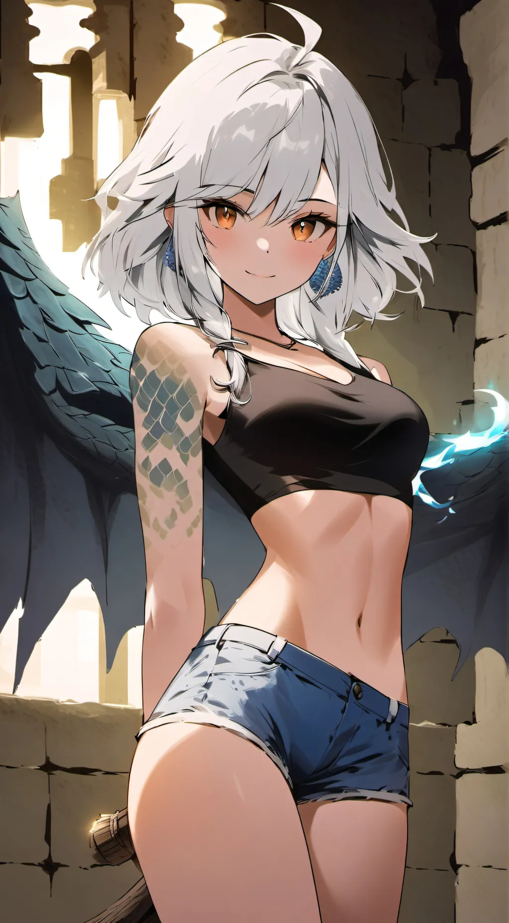 ai character: Rain background