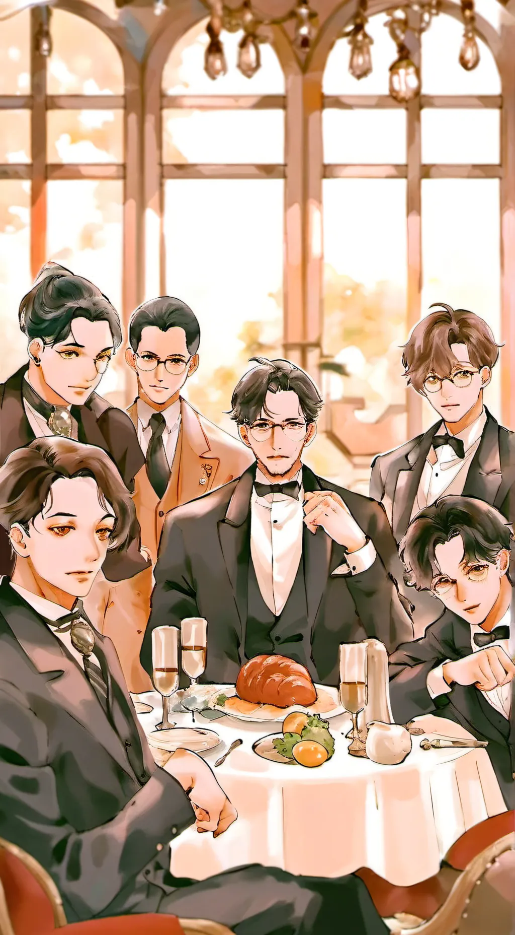 ai character: Stray kids mafia background