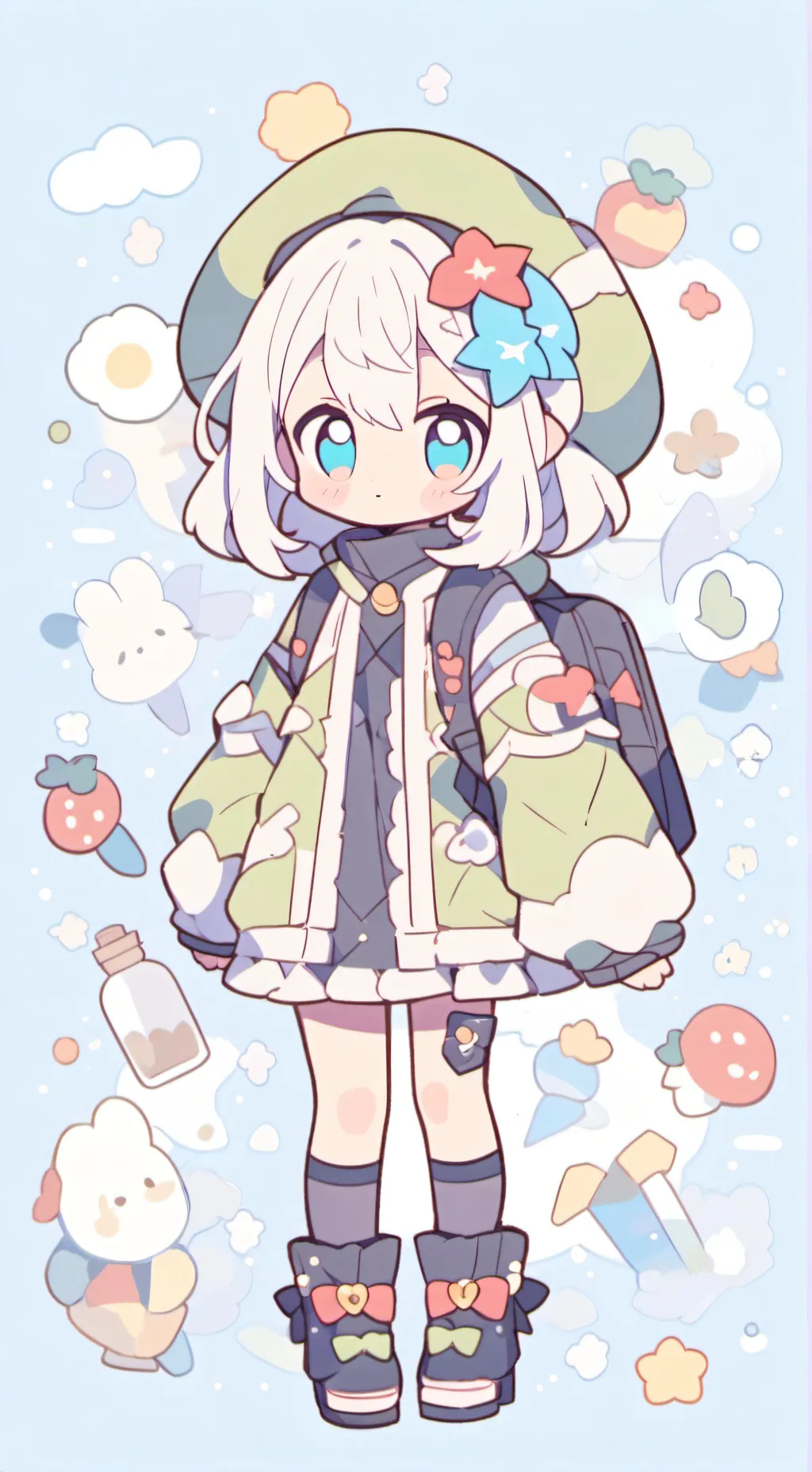 ai character: Squid game background