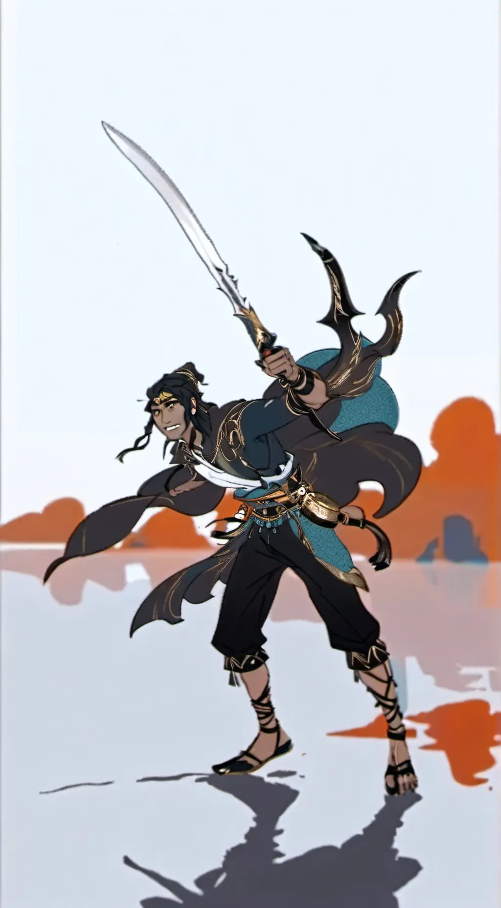 ai character: Sally face background