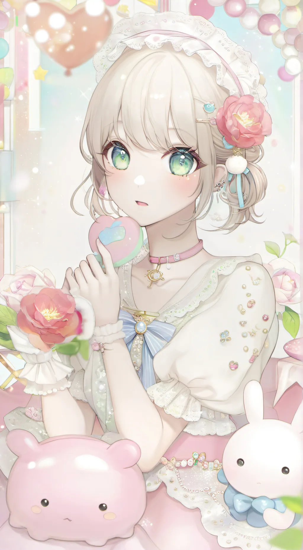 ai character: Melodi  namorada  background