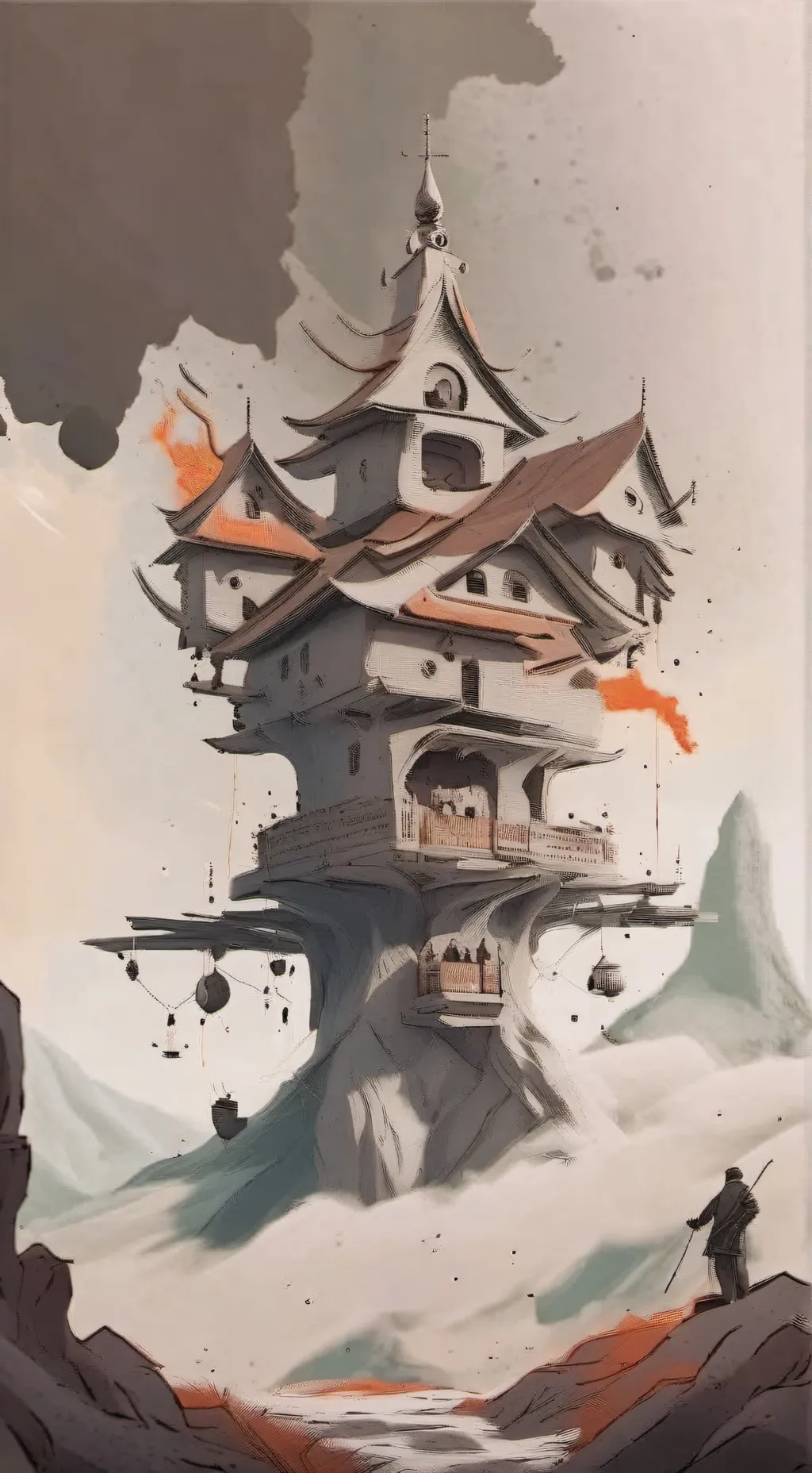 ai character: warior cats vees background